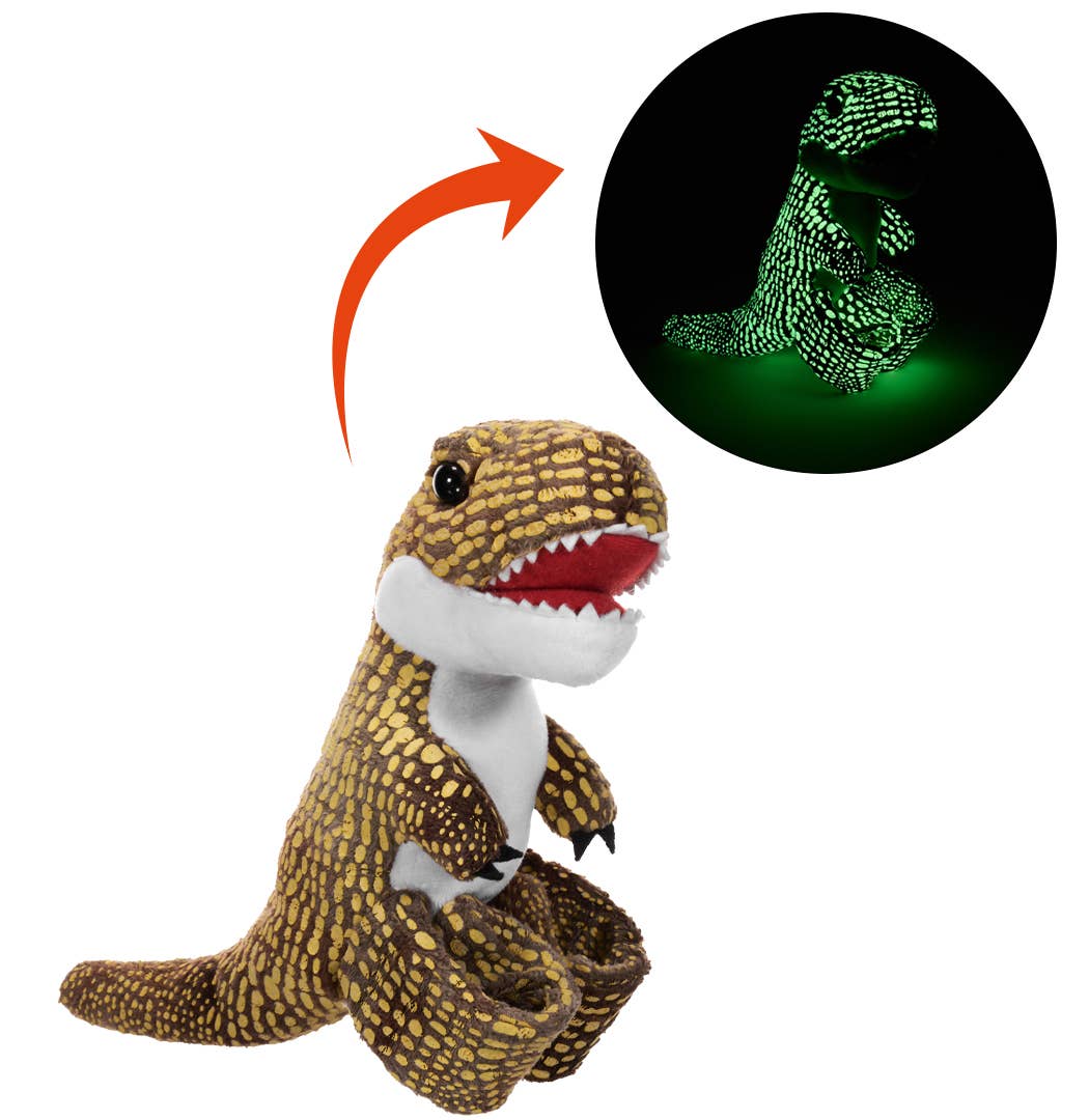 HUGGERS-GID T.REX 8-inch glow-in-the-dark stuffed animal dinosaur plush by Wild Republic