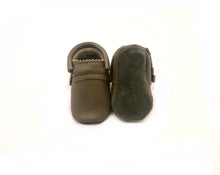 Load image into Gallery viewer, MishMoccs Olive Leather