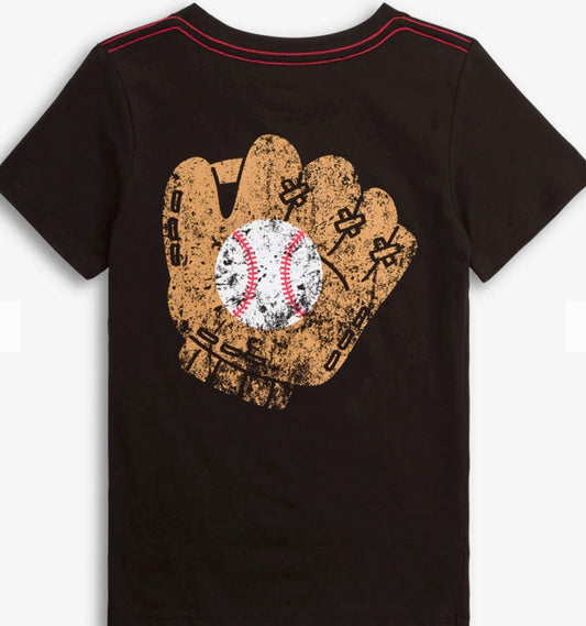 Graphic SS Tee-Black Baseball