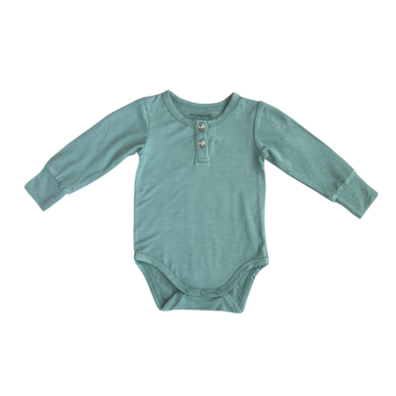 Baby Sprouts, Long Sleeve Bodysuit-Storm