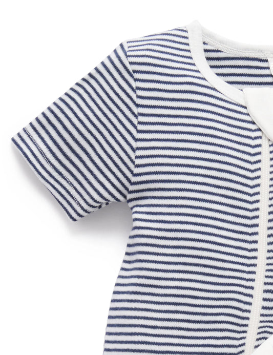 2 Pack Short Zip Growsuit-Nautical