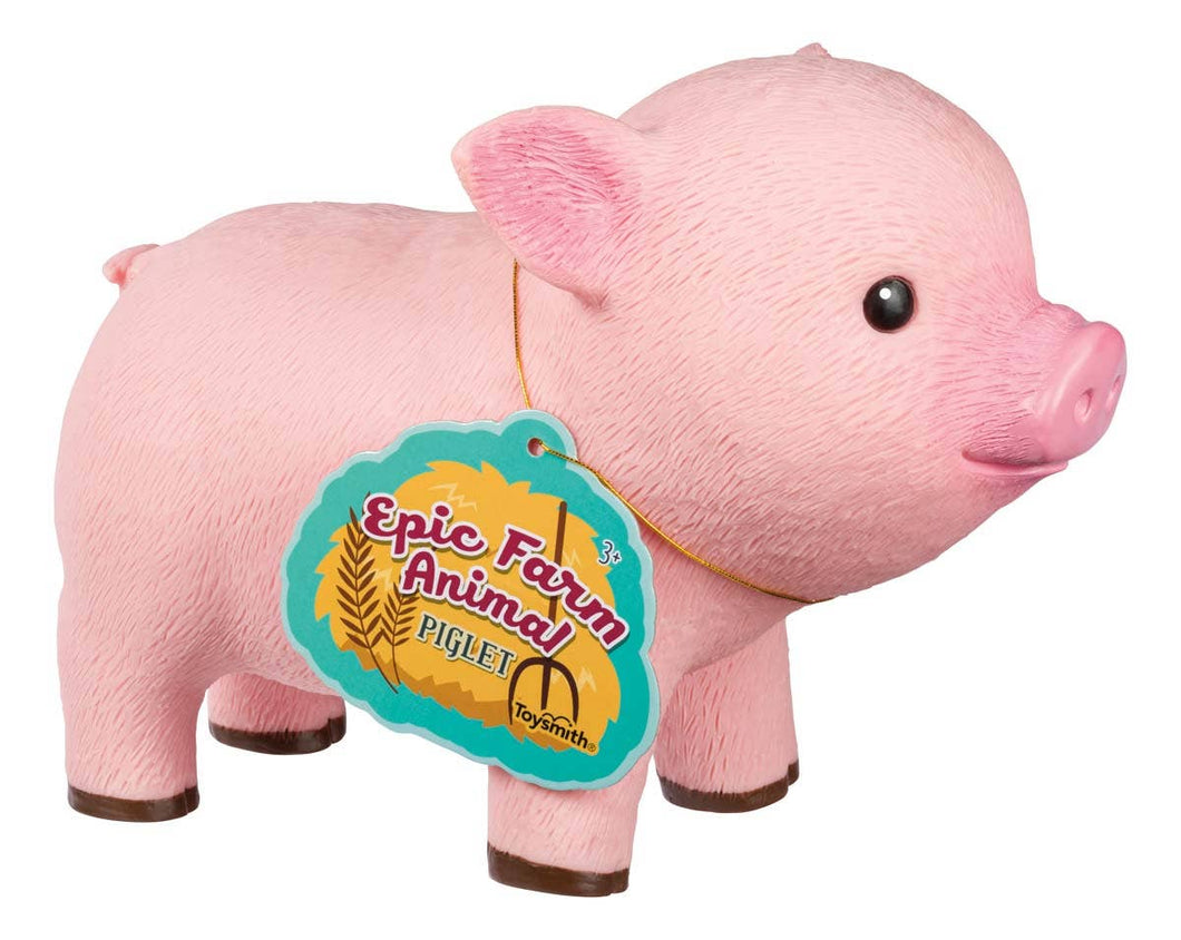 Toysmith - Farm Fresh Epic Farm Animals Piglet Large Squeezable Toy
