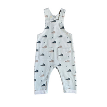 Load image into Gallery viewer, Baby Sprouts, Pocket Overalls-Sneakers
