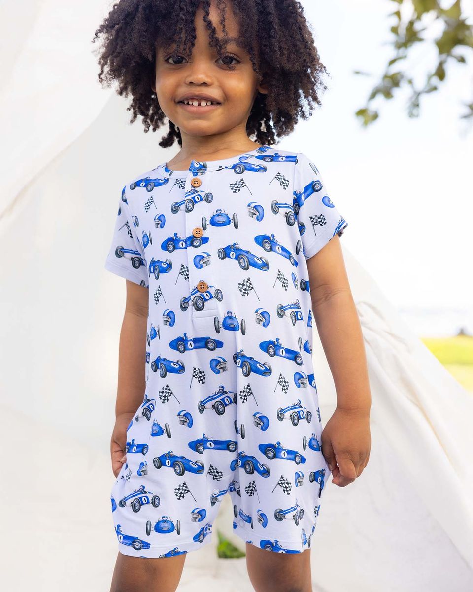 Carlo Henley Romper-Lev Baby