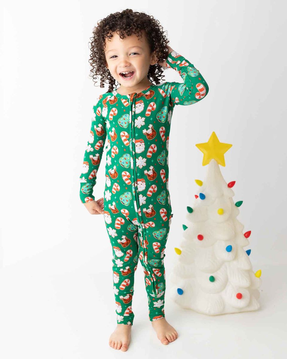 Dash Poppy convertible romper by Lev Baby in soft bamboo viscose with pop-on foot flaps and double zipper