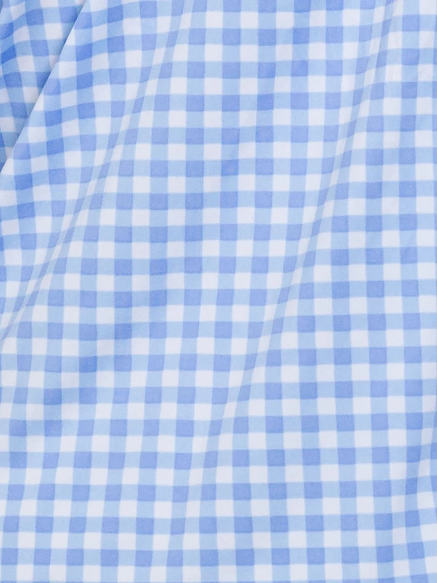 Rugged Butts Performance Polo - Periwinkle Blue Gingham