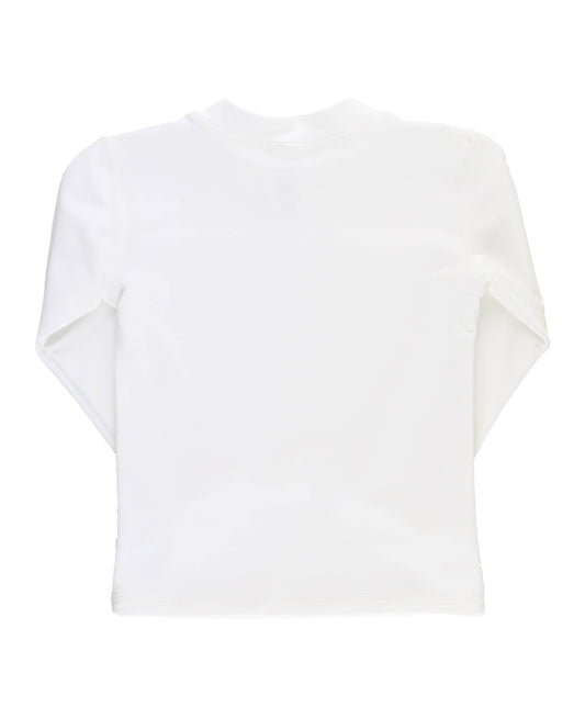 RuggedButts - Boys White Long Sleeve Rash Guard: White