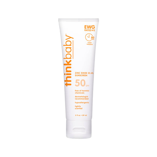 Thinkbaby Safe Sunscreen SPF 50+ – 3oz clean sunscreen bottle