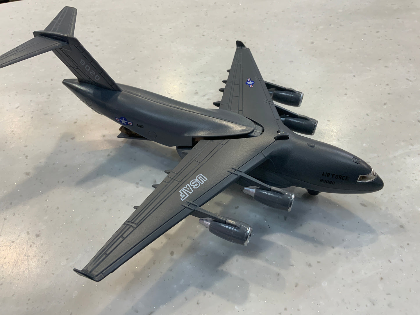 Daron pullback jet fighter and aircraft carrier toy set with light and sound features
