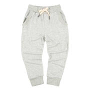 Miki Miette Ziggy Jogger in Moon Grey with reinforced knee patches and elastic waistband