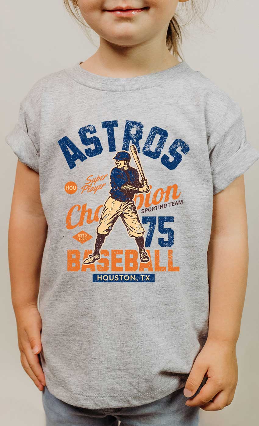 Astro-Kids By Kissed Apparel - Astros Champion Baseball Graphic Tee