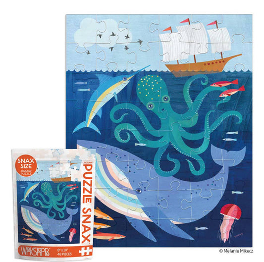 Werkshoppe Deep Sea Adventure 48-piece puzzle featuring underwater imagery