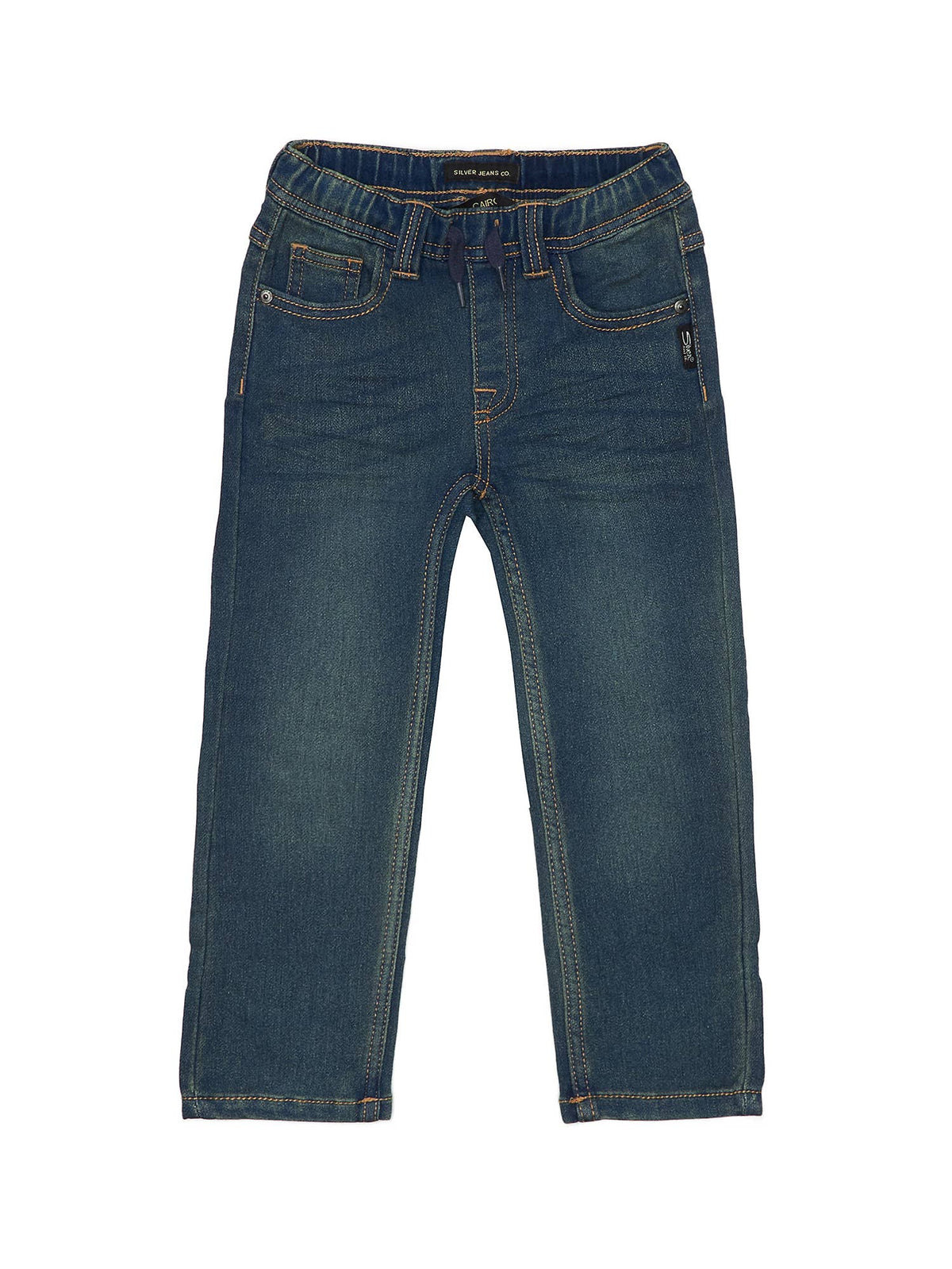 *Cairo Boys City Skinny Fit Knit Denim: INDIGO