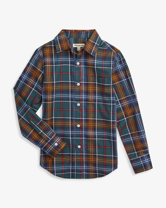 Standard Button Down Shirt in Lakeside Plaid by Appaman, 100% cotton with crisp collar