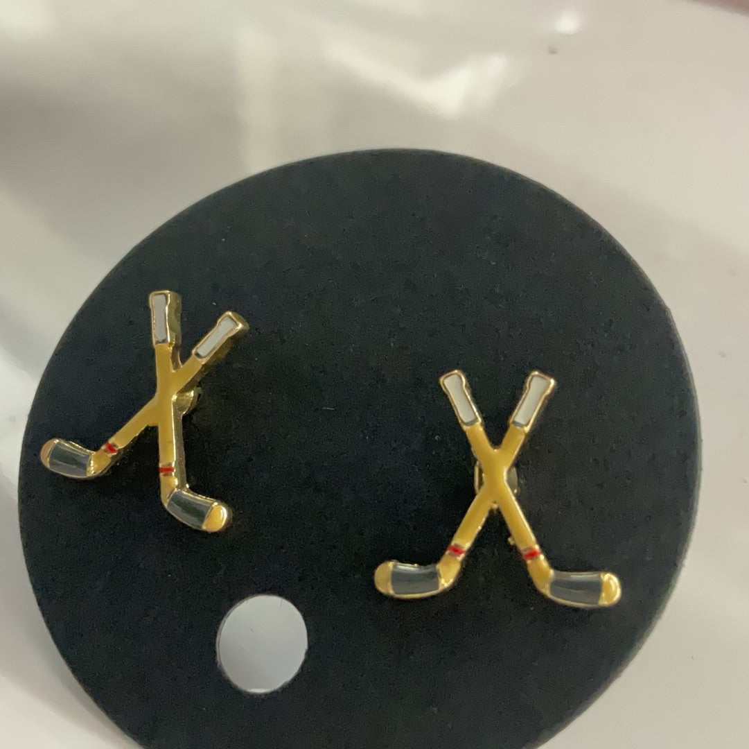 Hockey Stick Post Earrings
