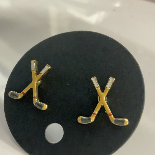 Hockey Stick Post Earrings