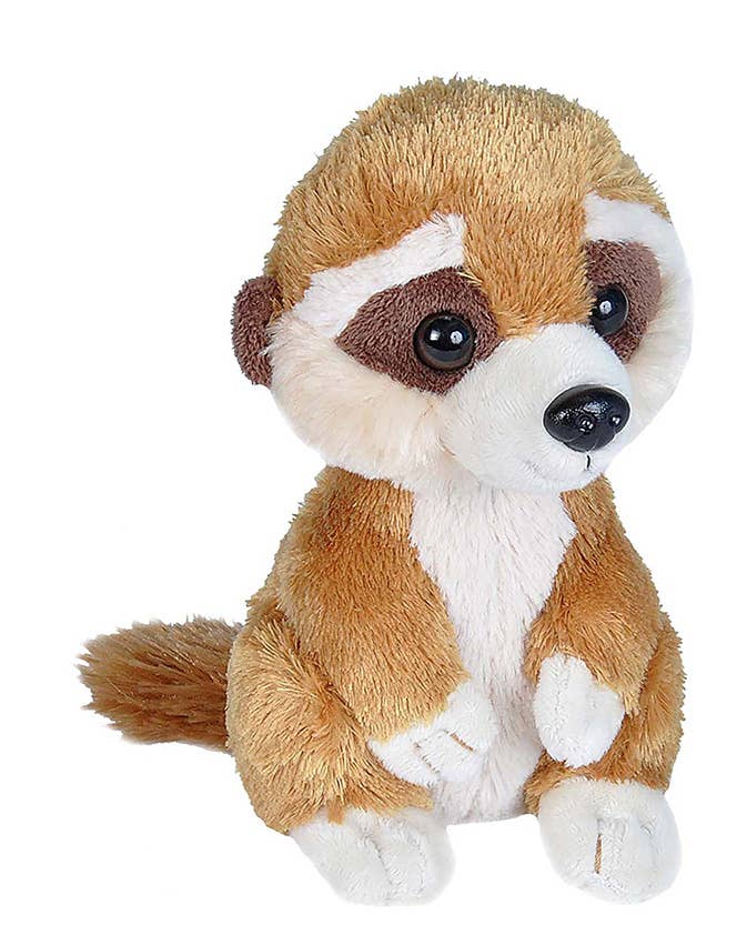 Hug'Ems-Mini Meerkat 7-inch stuffed animal by Wild Republic, realistic design