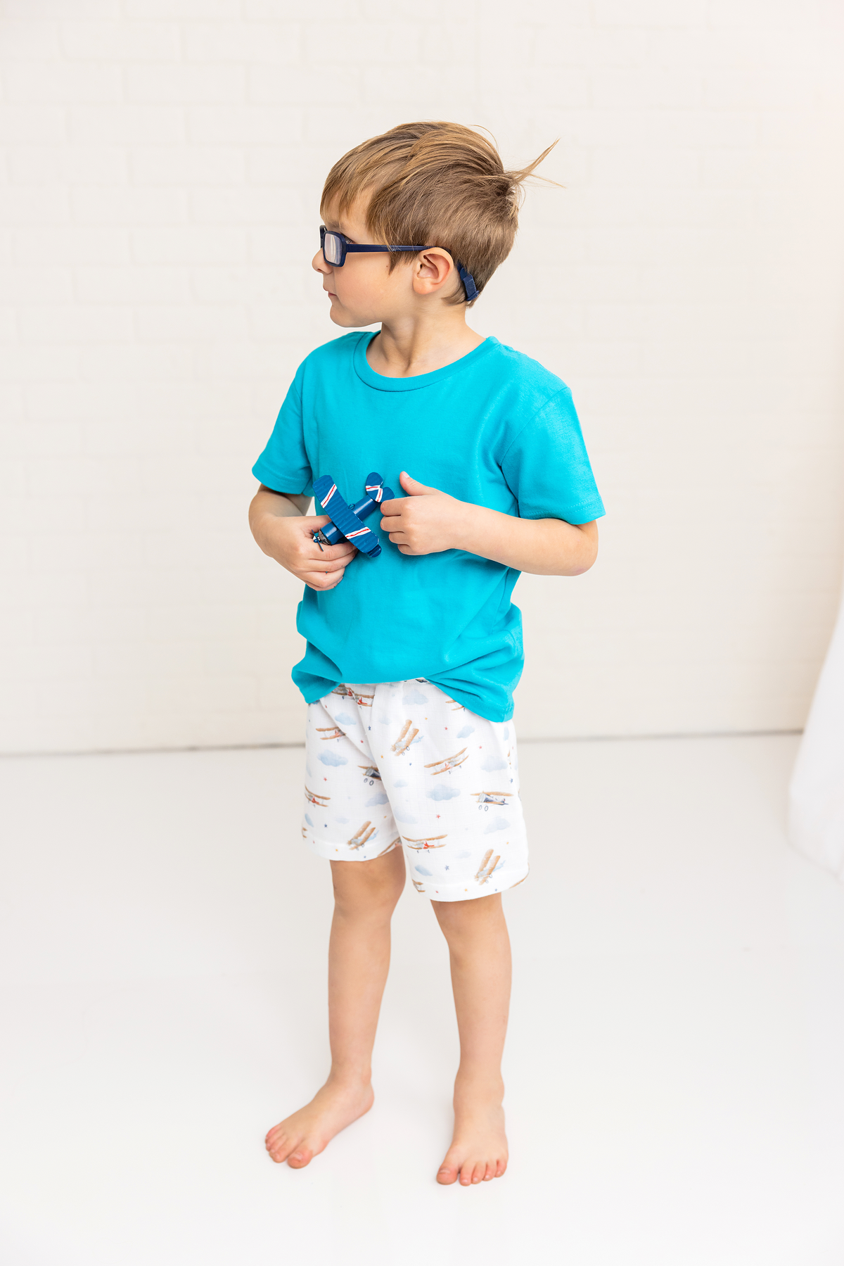 Just Plane Awesome Organic Muslin Shorts