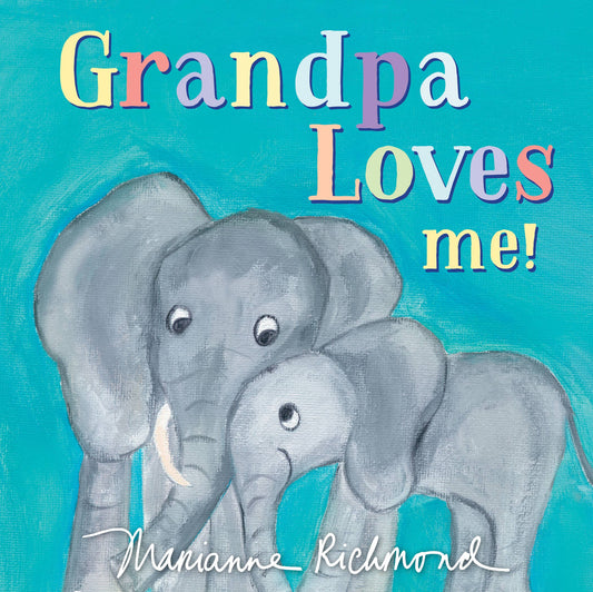 Grandpa Loves Me! board book by Sourcebooks featuring sweet animal illustrations