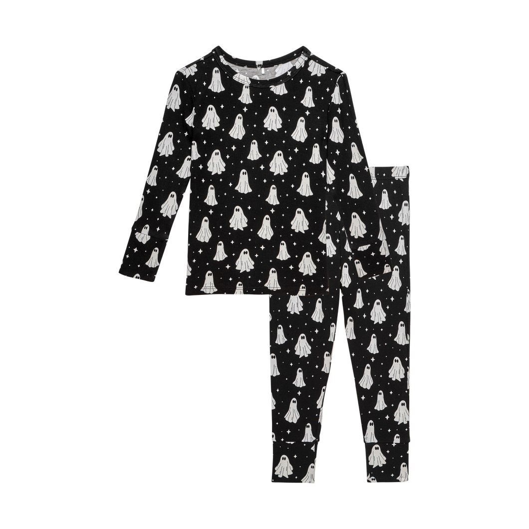 Posh Peanut, Ghostly 2pc pajama set-ghostly black