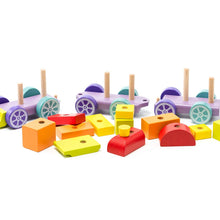 Load image into Gallery viewer, Toysmith - Cubika Wooden Rainbow Express Train
