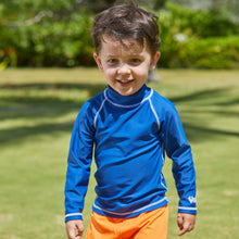 Load image into Gallery viewer, UV Skinz - Kid&#39;s Long Sleeve Sun &amp; Swim Shirt: Ocean Blue
