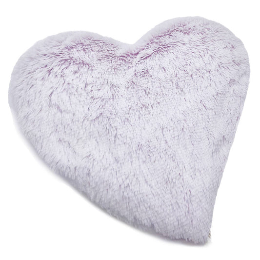 Marshmallow lavender Warmies Heart Heat Pad, 11x11 inches, microwavable comfort pad scented with French lavender