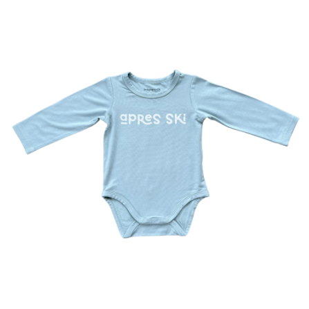 Baby LS Bodysuit in Après Ski by Baby Sprouts, long-sleeve infant essential in refined colorway