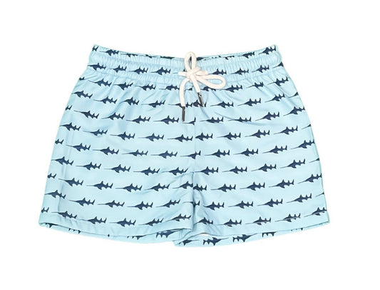 SAINT SIMONS SHORTIES UPF 50+ BABY BLUE SAWFISH BOYS / BABY BLUE SAWFISH
