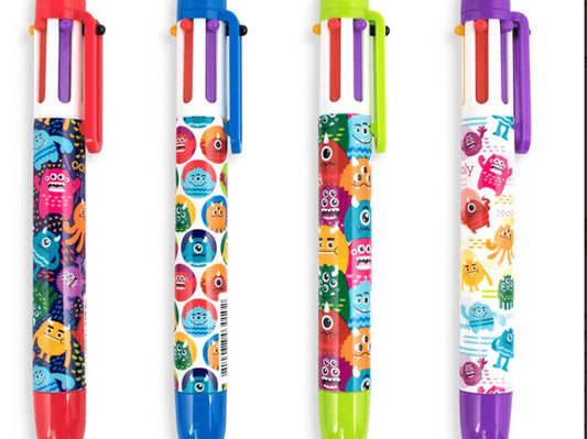 Ooly 6 Click multi-color ballpoint pen with six ink colors
