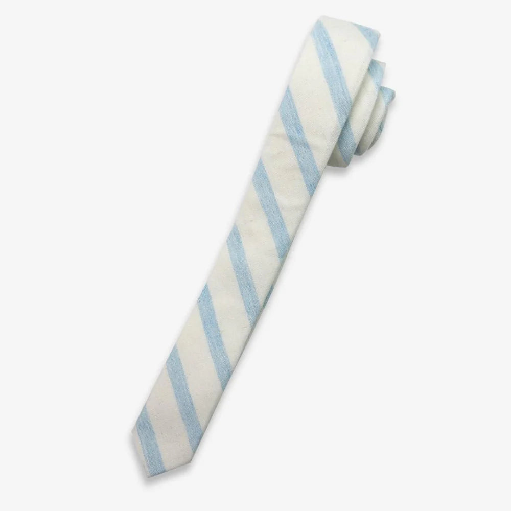 Appaman Sky Blue Stripe Tie—premium striped tie for boys