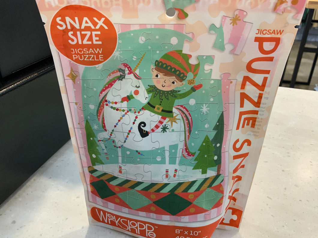 Magic Snow Globe-48pc Puzzle Snax