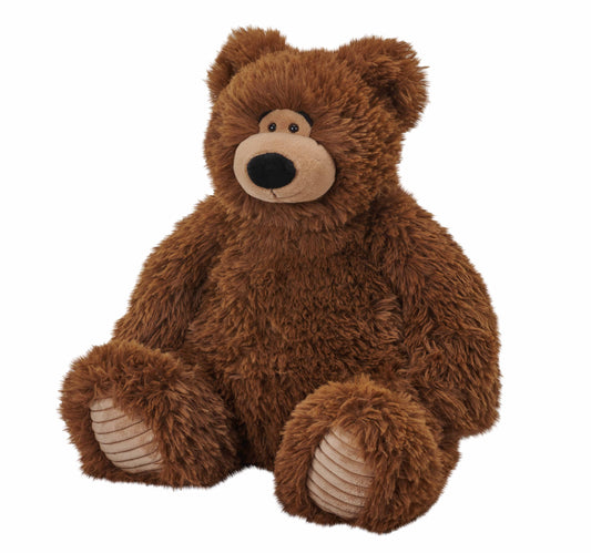 Snuggleluvs Brown Bear 15-inch weighted stuffed animal in soft brown fabric from Wild Republic