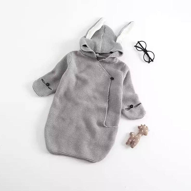 Annie & Charles® knitted sleeping bag: Grey