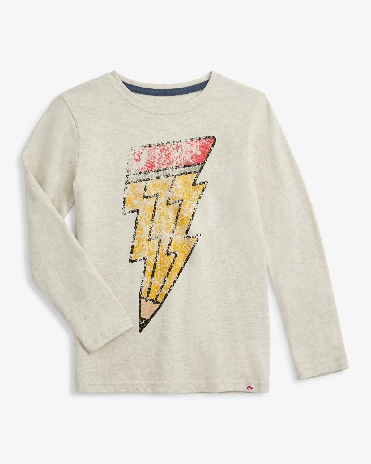 Graphic LS Tee, Cloud Heather