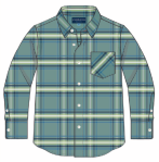 Andy & Evan, Plaid Buttondown Shirt-Green