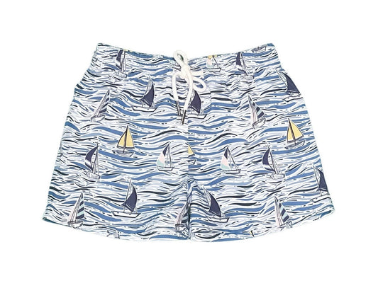 SAINT SIMONS SHORTIES UPF 50+ REGATTA BLUES BOYS SWIM TRUNKS