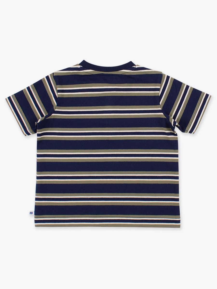 SS Henley-Dark Navy & Olive Stripe-Rugged Butts