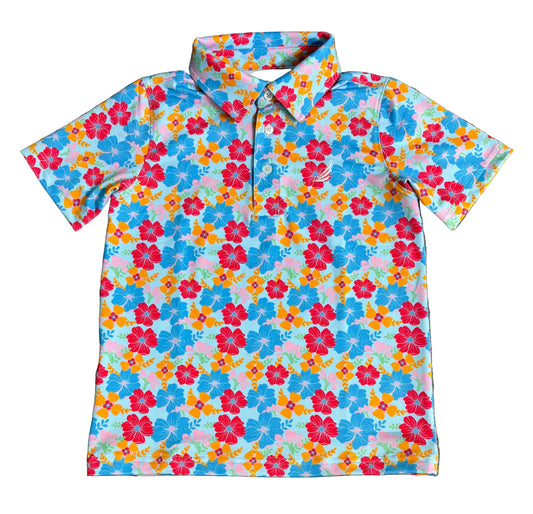 Miles Performance Polo - Tropical Blooms