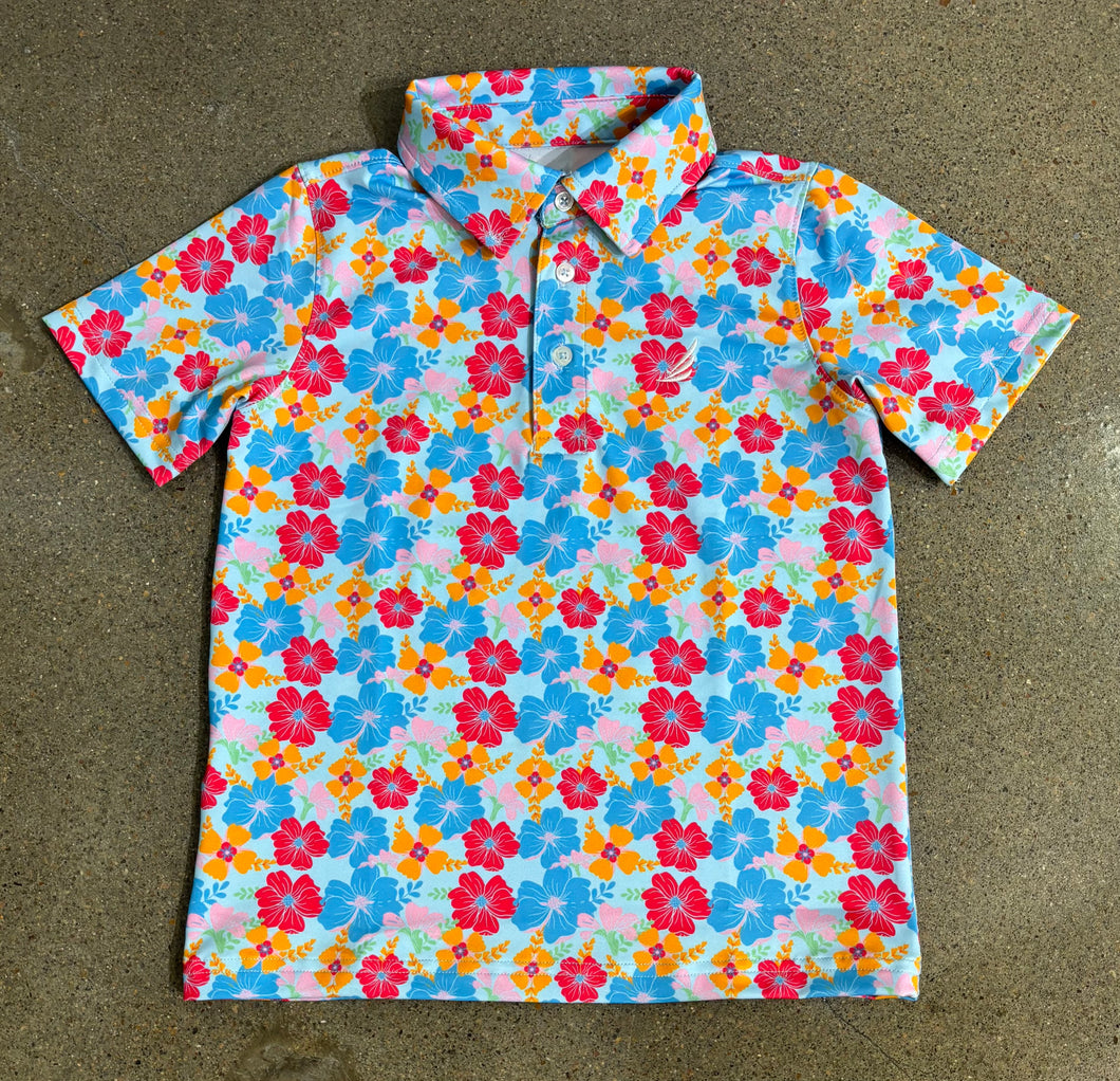 Miles Performance Polo - Tropical Blooms