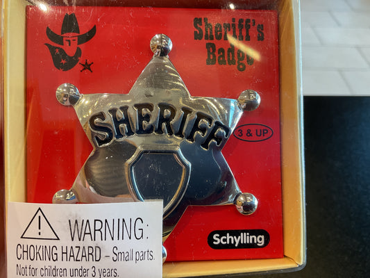 Schylling Sheriff's Badge, refined toy for imaginative play