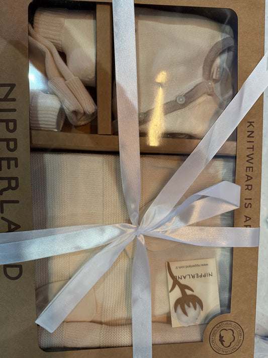 RV Nipperland Hello World luxury box gift set with refined, heirloom-quality essentials