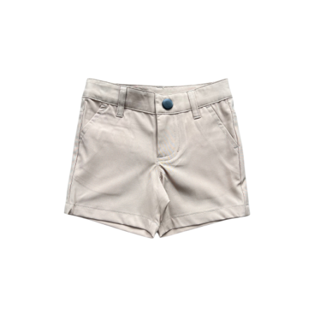 Khaki dressy shorts for boys by Baby Sprouts, refined and timeless