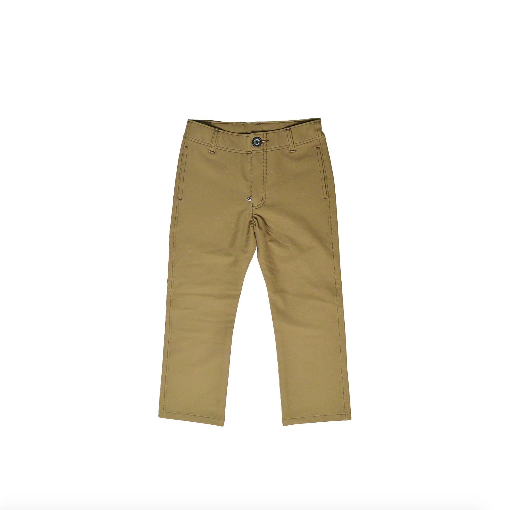 Blue Quail Khaki Pants in boot-cut silhouette with no-pleat design and side pockets