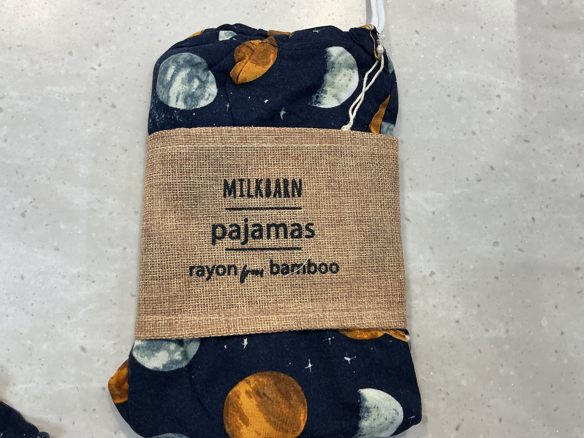 Bamboo zipper pajama planets