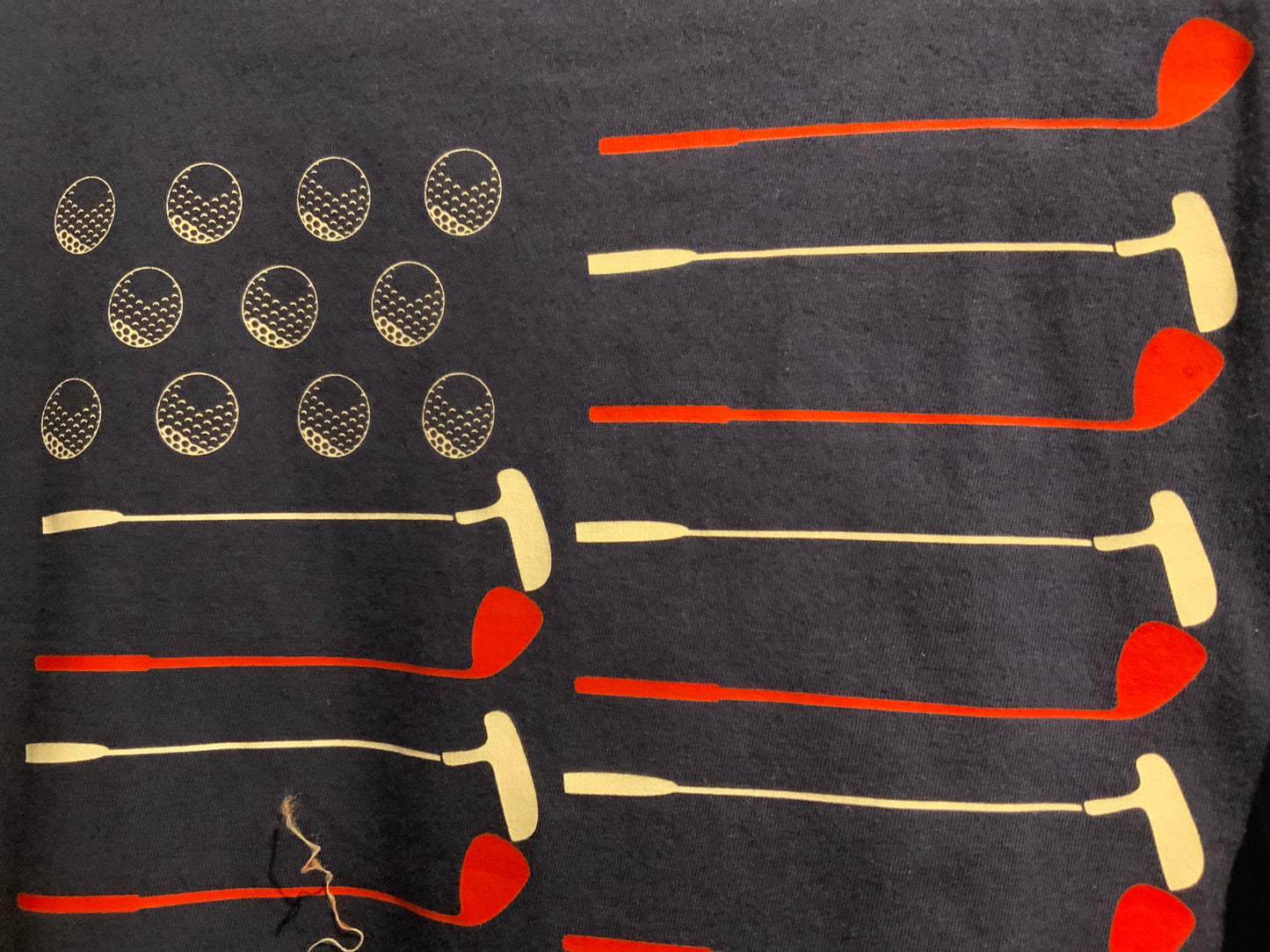 Asher-Navy Golf Flag Graphic Pocket Tee