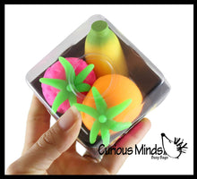 Load image into Gallery viewer, Curious Minds Toys -Nee Doh Fruit Basket Soft Fluff- Filled Squeeze Stress Toys
