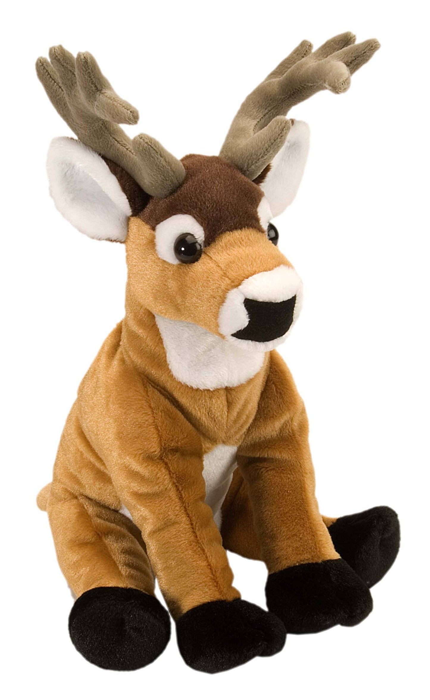 CK White Tail Buck 12-inch plush stuffed animal by Wild Republic, featuring detailed forest-inspired design
