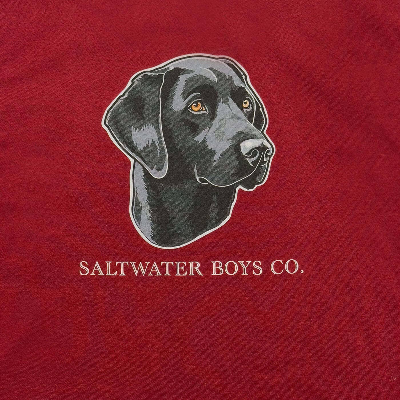 Black Lab Tee - Maroon