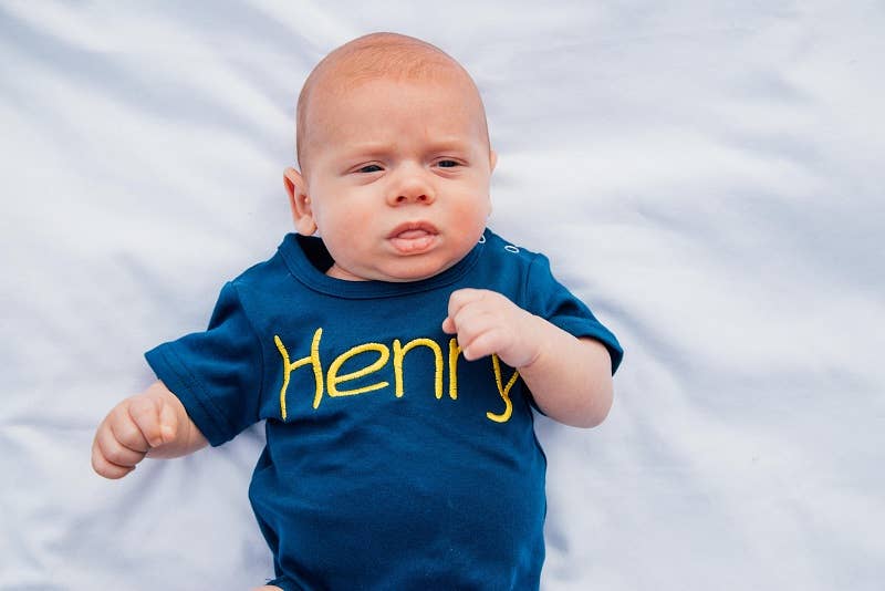 Unisex Short Sleeve Bodysuit - NAVY